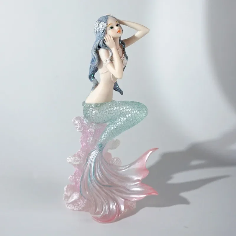 Marine Coral - Exquisita figura de resina de sirena,