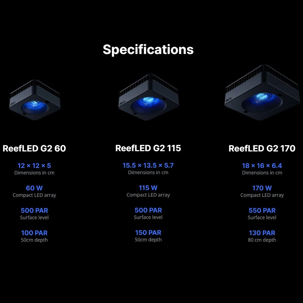 RedSea ReefLED G2 60/115/170 n - Aquarium Marine Lights reseña y precio
