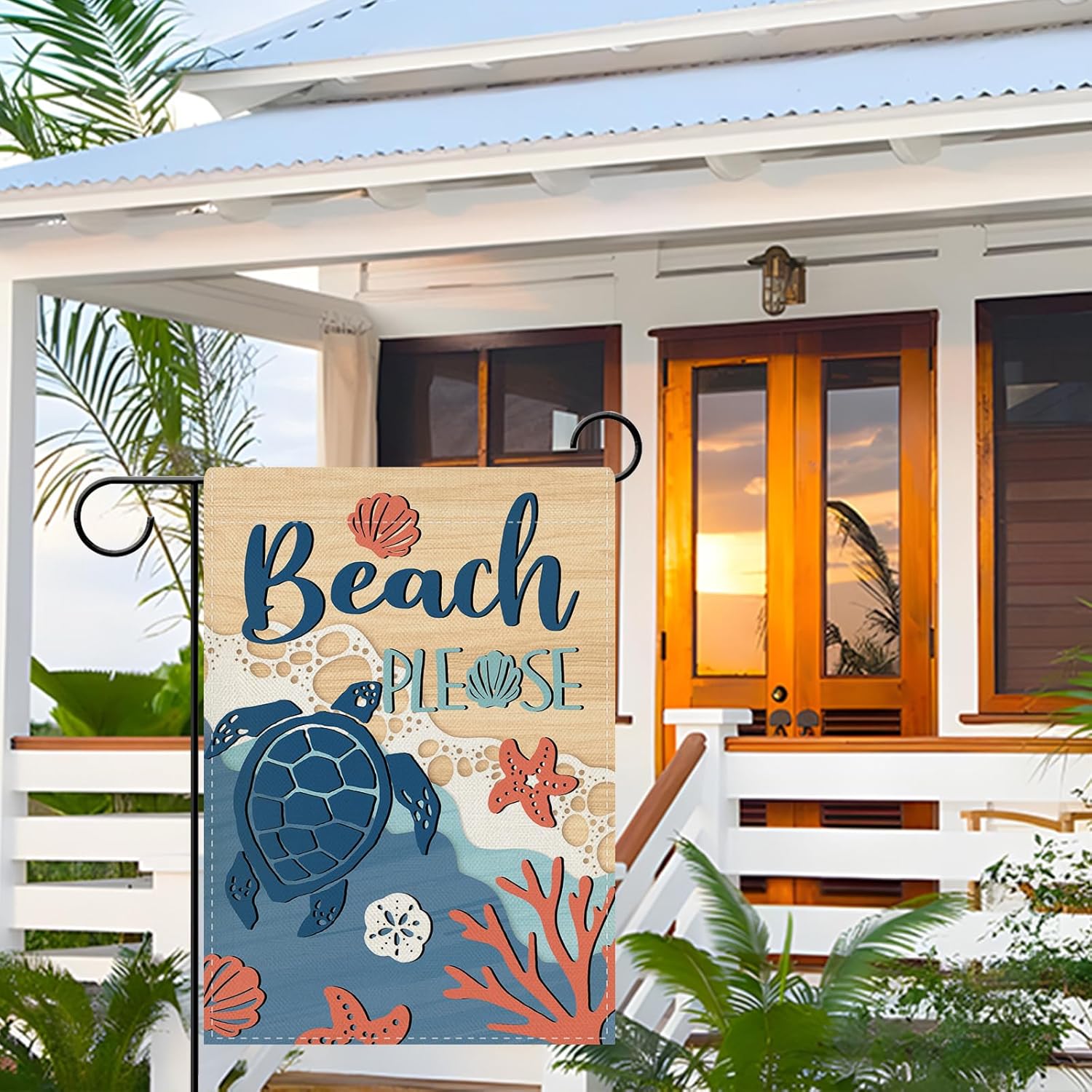Bandera Decorativa de Playa de - Marine Coral reseña y precio