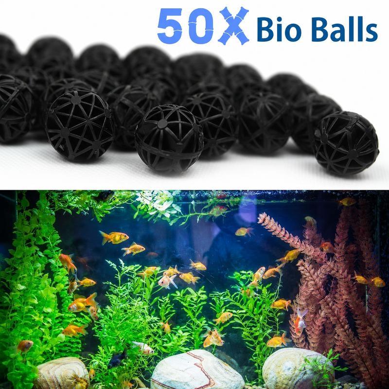 50 Piezas de Bolas de Filtro B - Marine Fish Tank reseña y precio