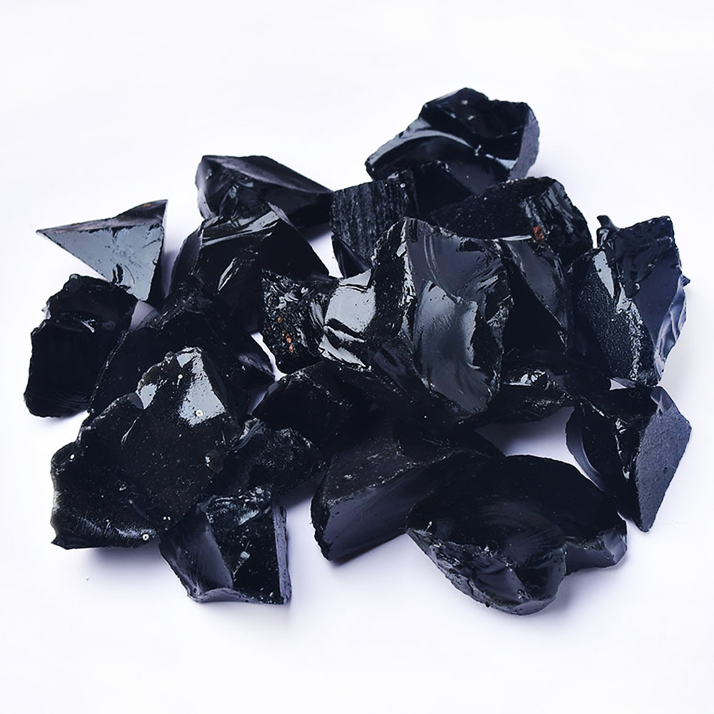 Piedra cruda de obsidiana negr - Marine Fish Tank reseña y precio