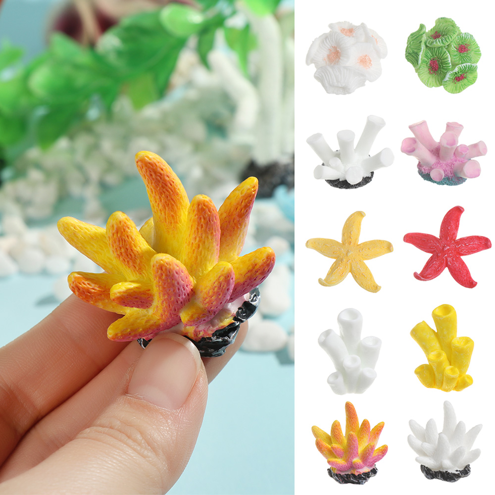 Adornos de pecera de Coral Art - Marine Fish Tank reseña y precio