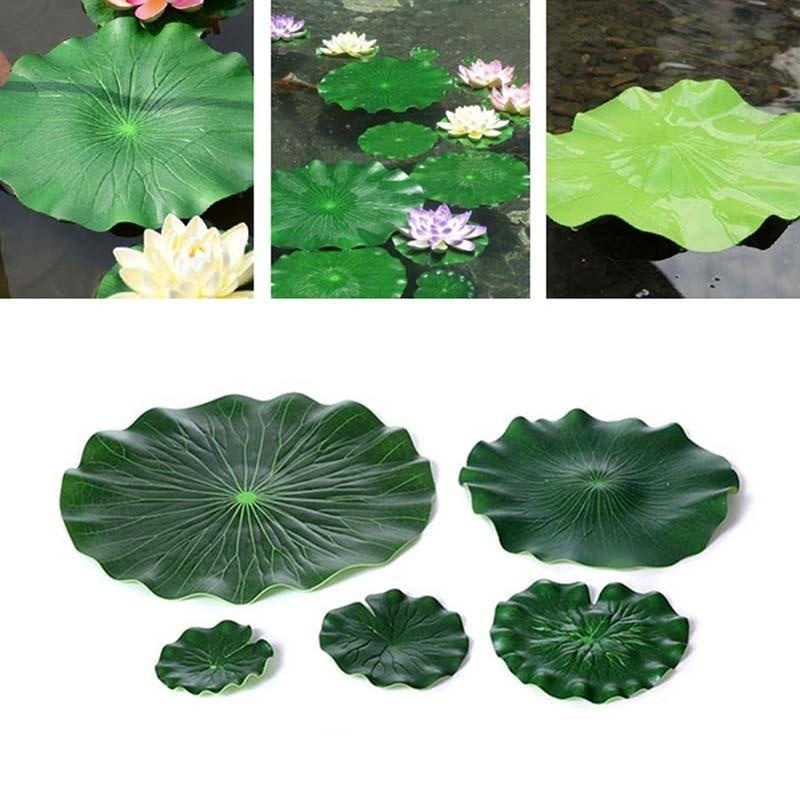 Hojas de Loto Artificiales 202 - Marine Fish Tank reseña y precio