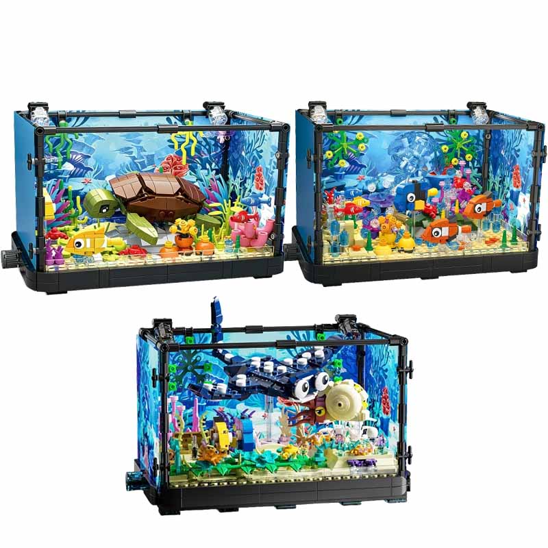 Juego de bloques de construcci - Marine Aquarium Cube reseña y precio