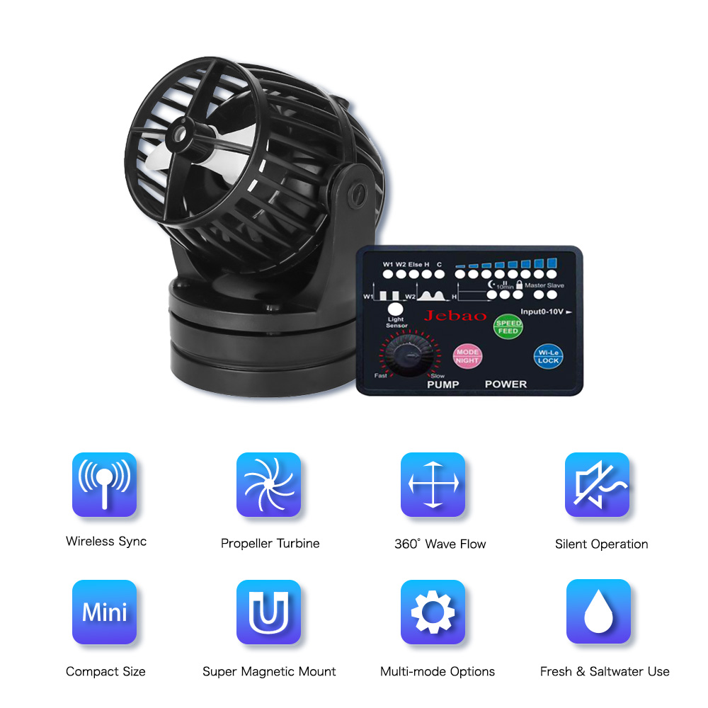Bomba Generadora de Olas Jebao - Reef Aquarium reseña y precio
