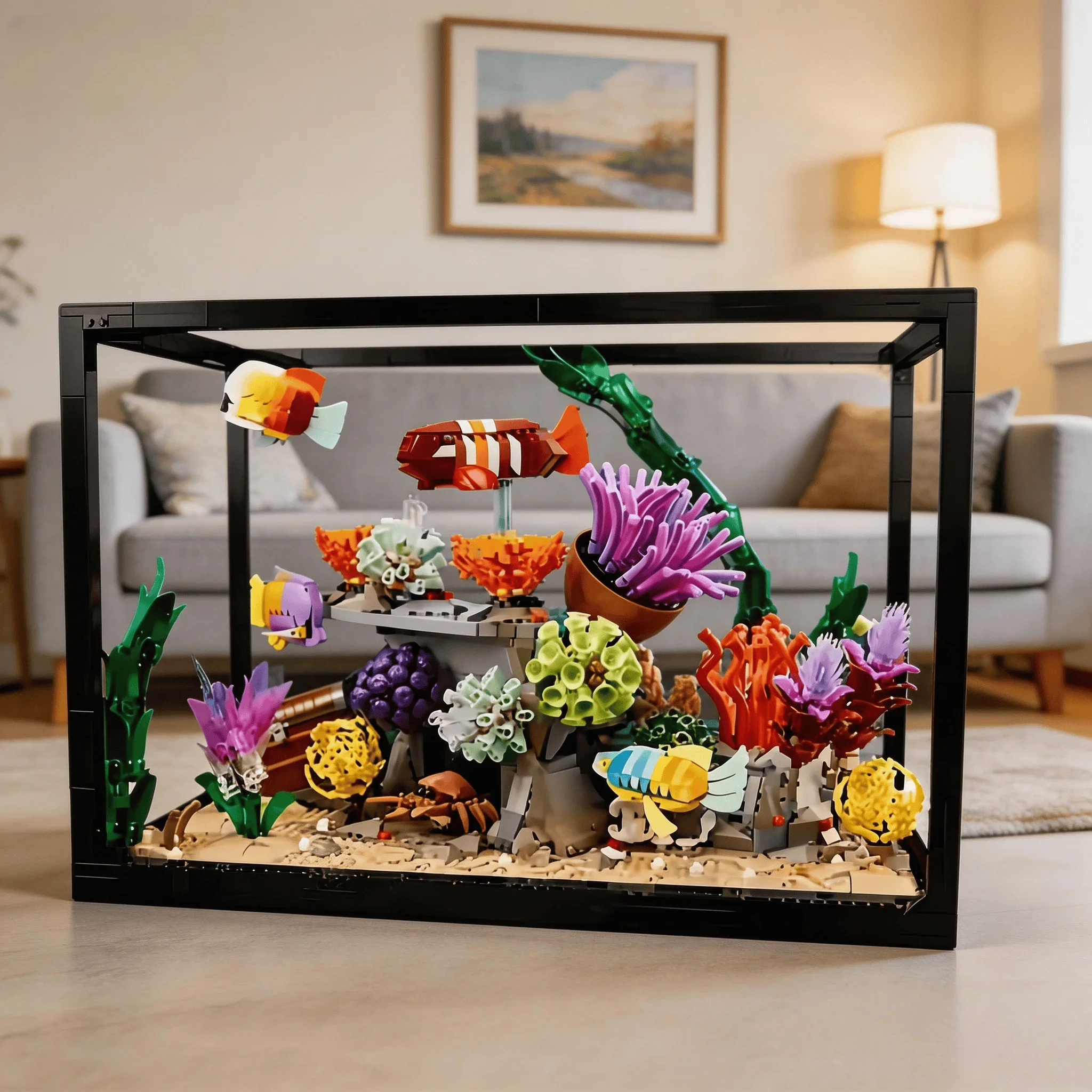 Nueva Decoración para Acuario  - Marine Aquarium Cube reseña y precio