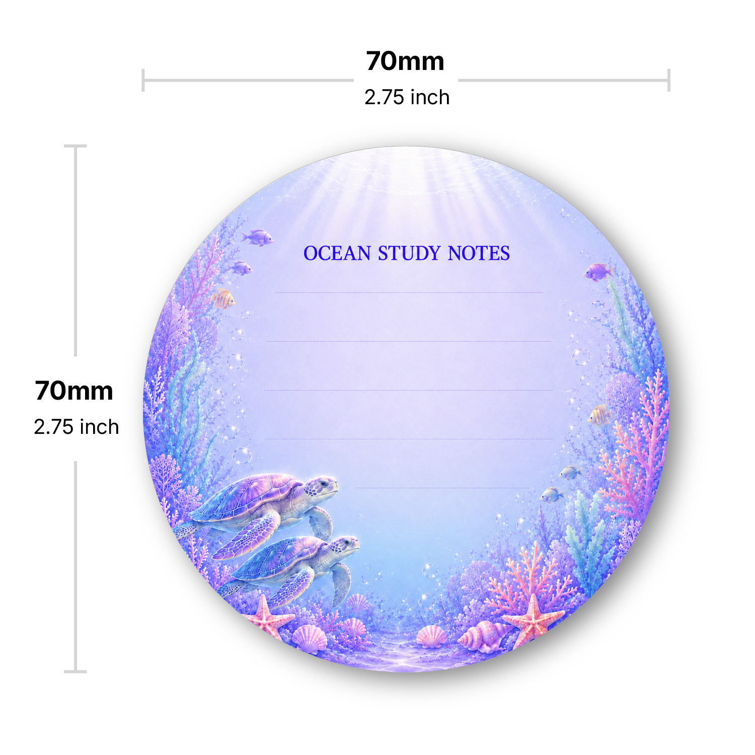 2 unidades de notas adhesivas  - Marine Coral reseña y precio