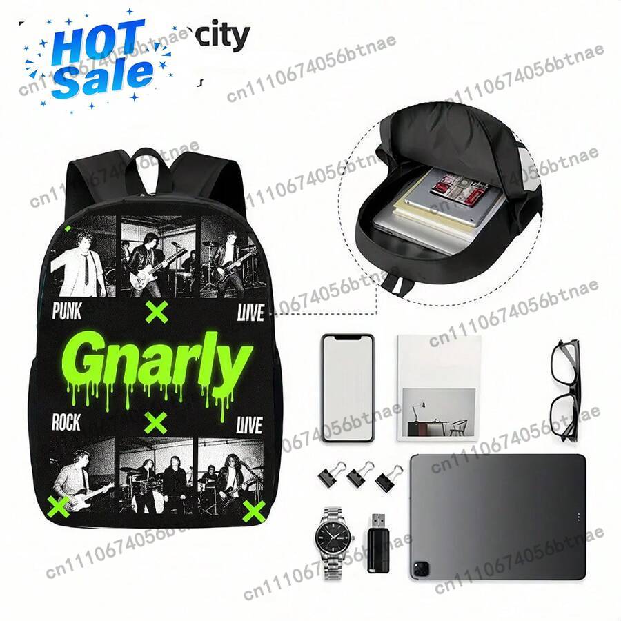 Mochila de estilo casual con e - Live Rock reseña y precio